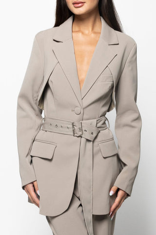 THE MODERN MUSE BLAZER - KHAKI